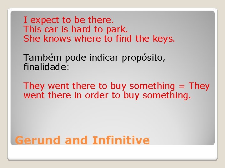 I expect to be there. This car is hard to park. She knows where