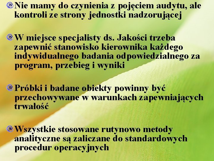 Nie mamy do czynienia z pojęciem audytu, ale kontroli ze strony jednostki nadzorującej W