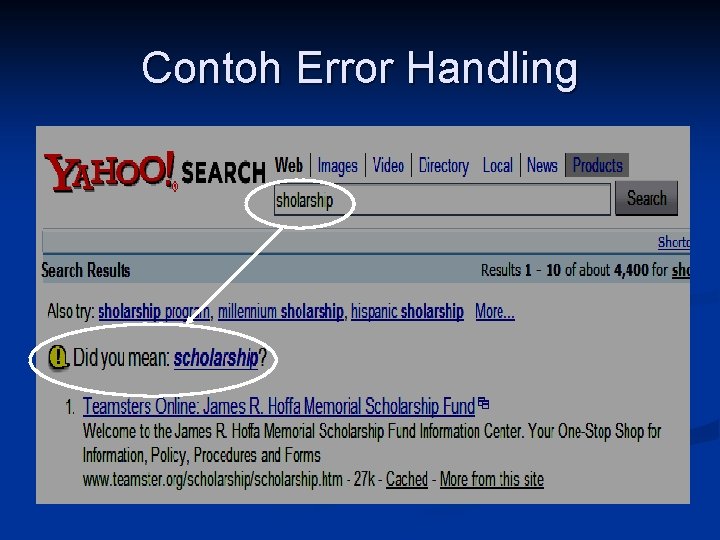 Contoh Error Handling 