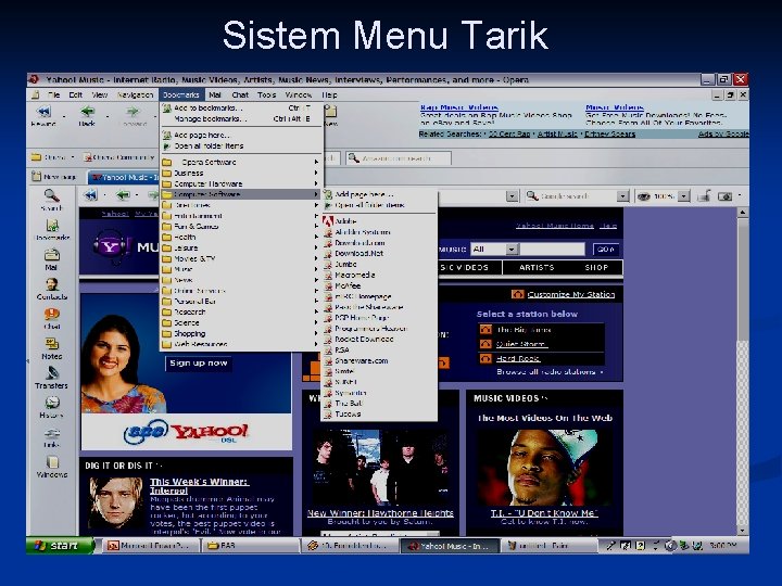 Sistem Menu Tarik 