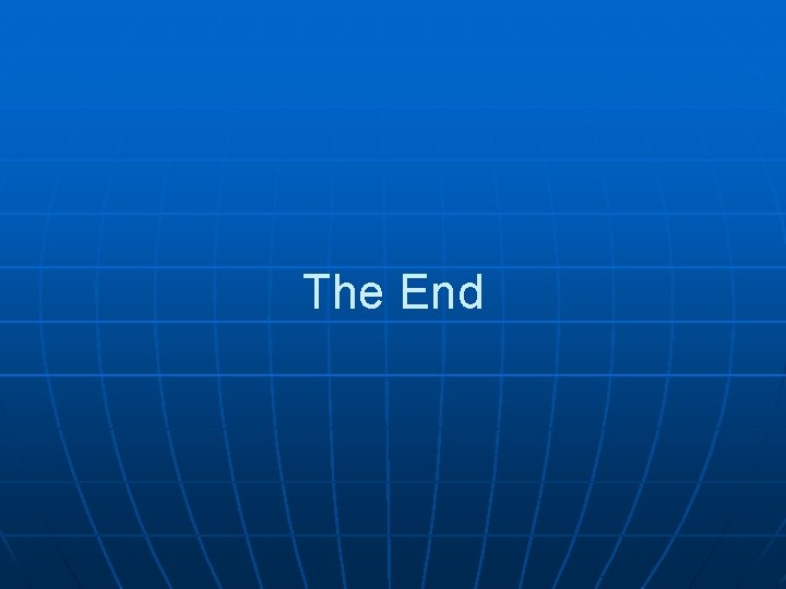 The End 