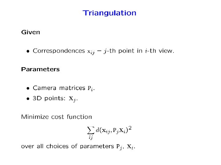 Geometric Optimization Problems in Computer Vision X x