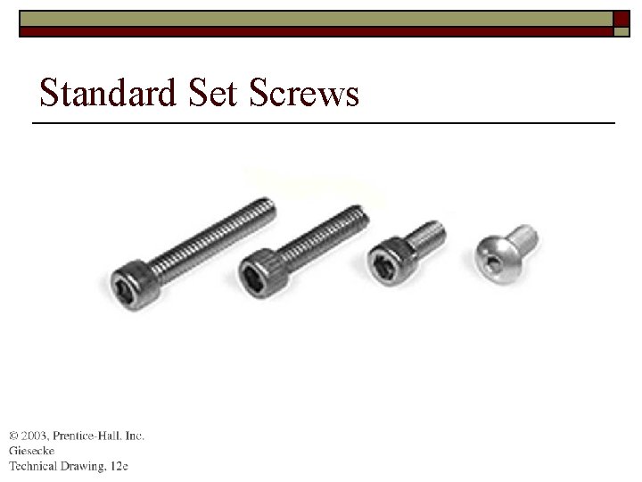 Standard Set Screws 