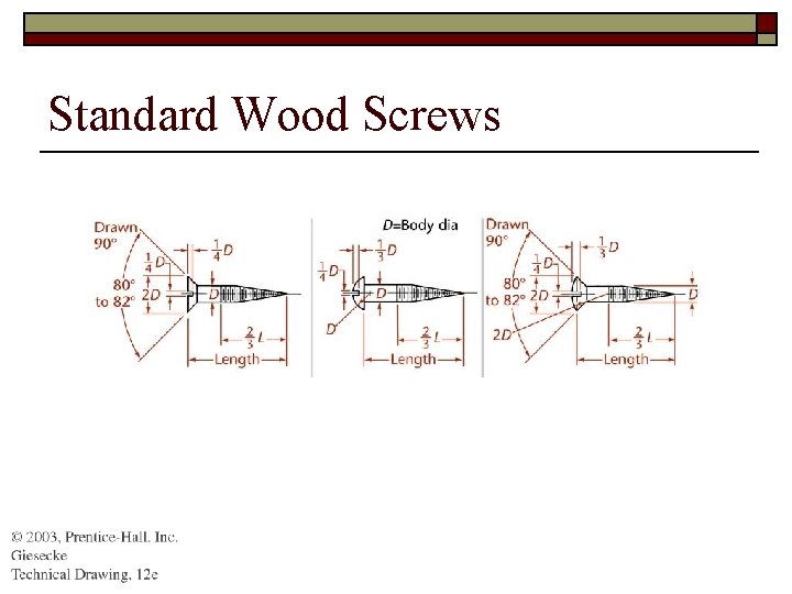 Standard Wood Screws 