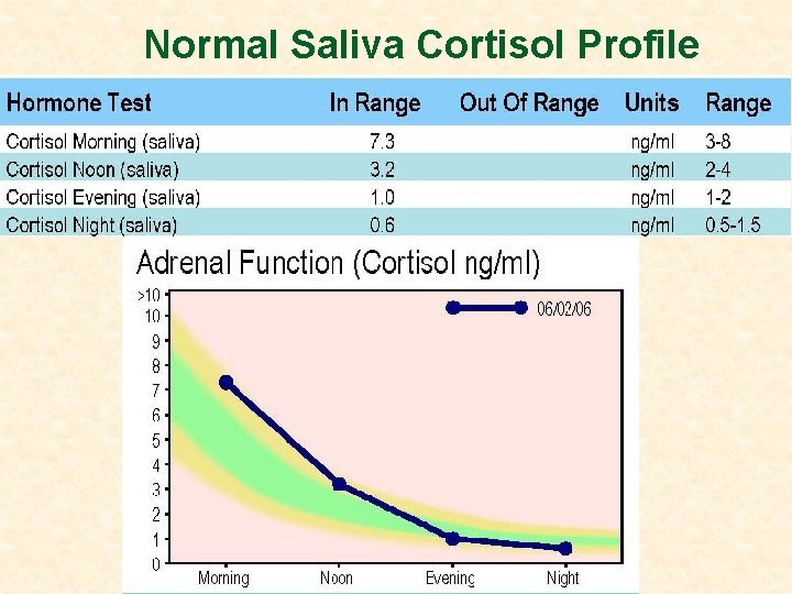 Normal Saliva Cortisol Profile 