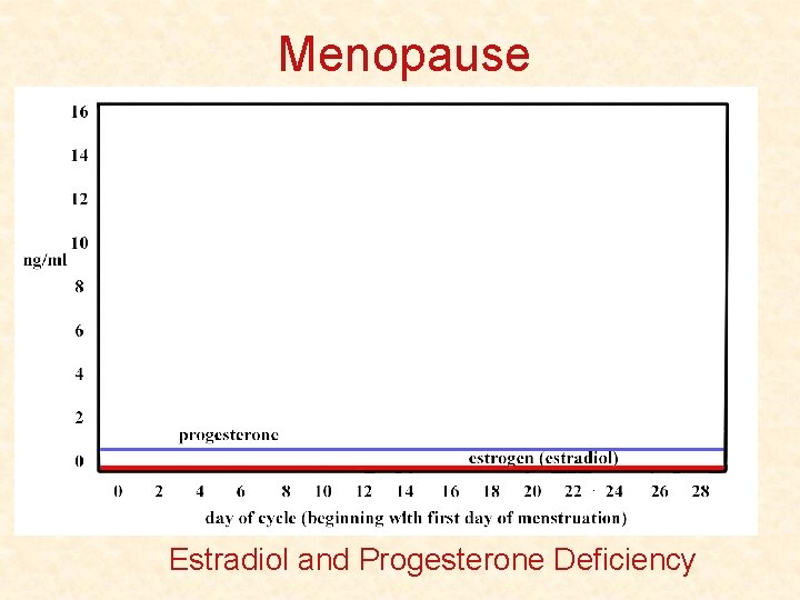 Menopause Estradiol and Progesterone Deficiency 
