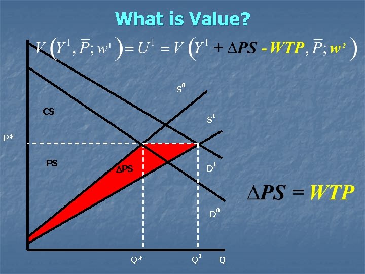 What is Value? S 0 CS S 1 P* PS D 1 D Q*