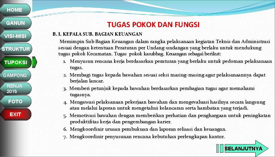 HOME QANUN VISI-MISI STRUKTUR TUPOKSI GAMPONG RENJA 2015 FOTO EXIT TUGAS POKOK DAN FUNGSI