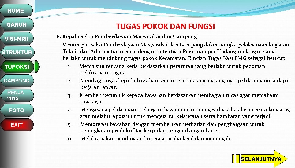 HOME QANUN VISI-MISI STRUKTUR TUPOKSI GAMPONG RENJA 2015 FOTO EXIT TUGAS POKOK DAN FUNGSI