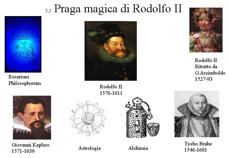 5. 2 Rosarium Philosophorum Giovanni Keplero 1571 -1630 Praga magica di Rodolfo II Ritratto