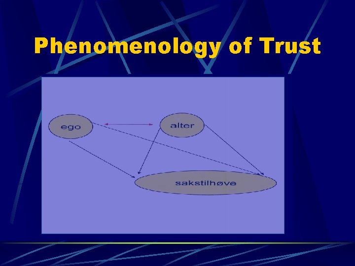 Phenomenology of Trust 