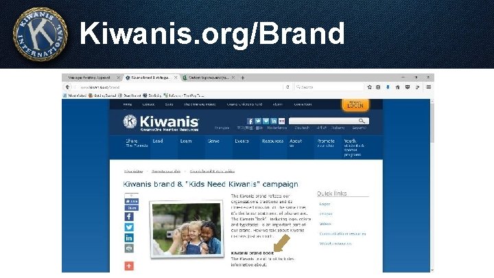 Kiwanis. org/Brand 