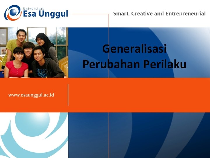 Generalisasi Perubahan Perilaku 