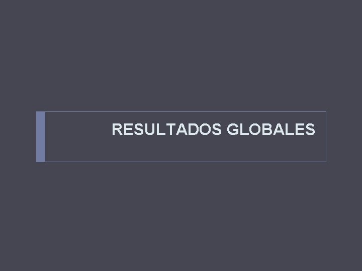 RESULTADOS GLOBALES 
