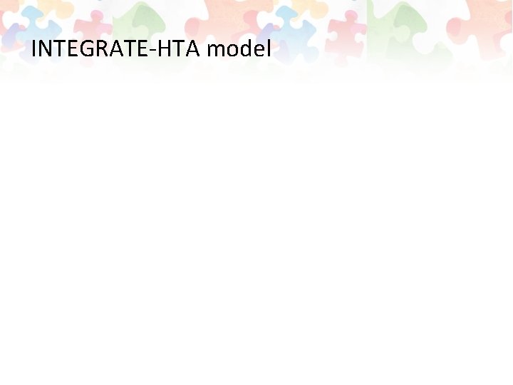 INTEGRATE-HTA model 