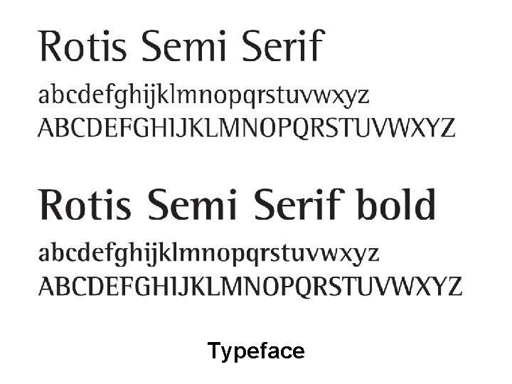 Typeface 