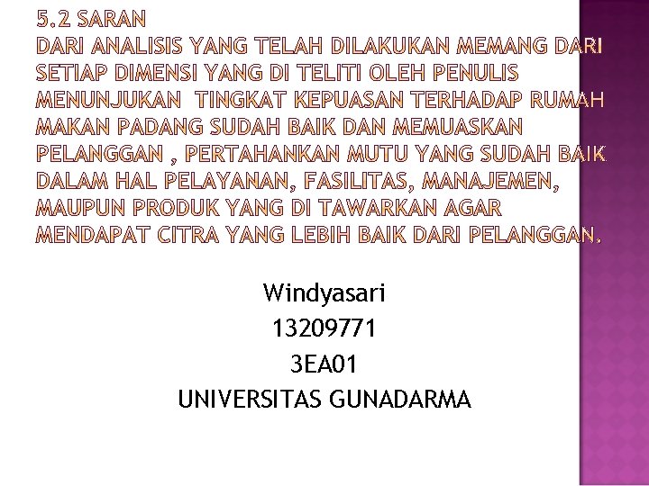 Windyasari 13209771 3 EA 01 UNIVERSITAS GUNADARMA 