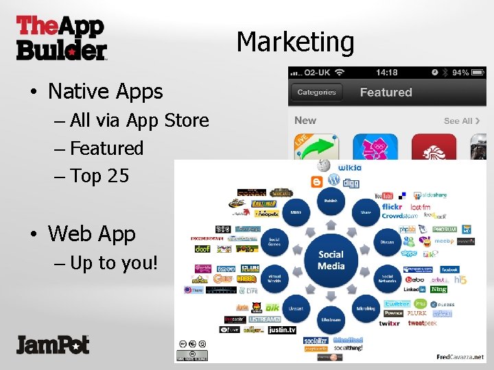 Marketing • Native Apps – All via App Store – Featured – Top 25