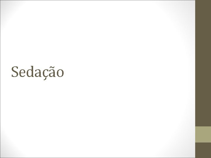 Sedação 