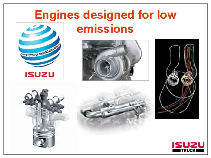 Engines designed for low emissions 