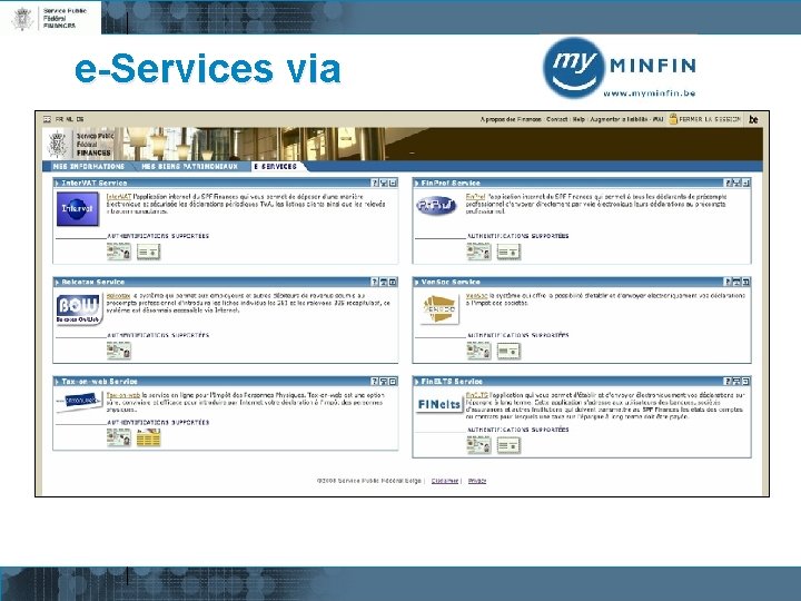 e-Services via 