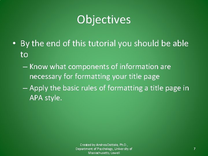 Objectives • By the end of this tutorial you should be able to – Objectives • By the end of this tutorial you should be able to –