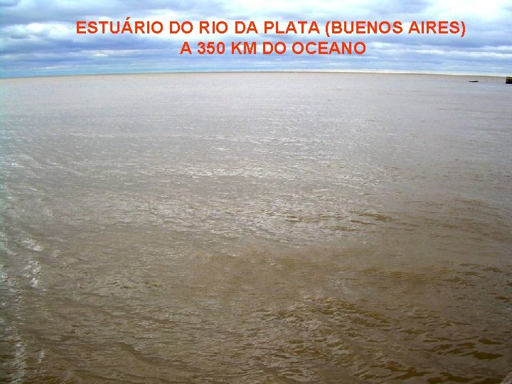 ESTUÁRIO DO RIO DA PLATA (BUENOS AIRES) A 350 KM DO OCEANO 