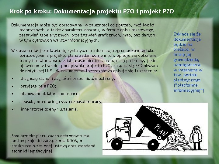 Krok po kroku: Dokumentacja projektu PZO i projekt PZO Dokumentacja może być opracowana, w