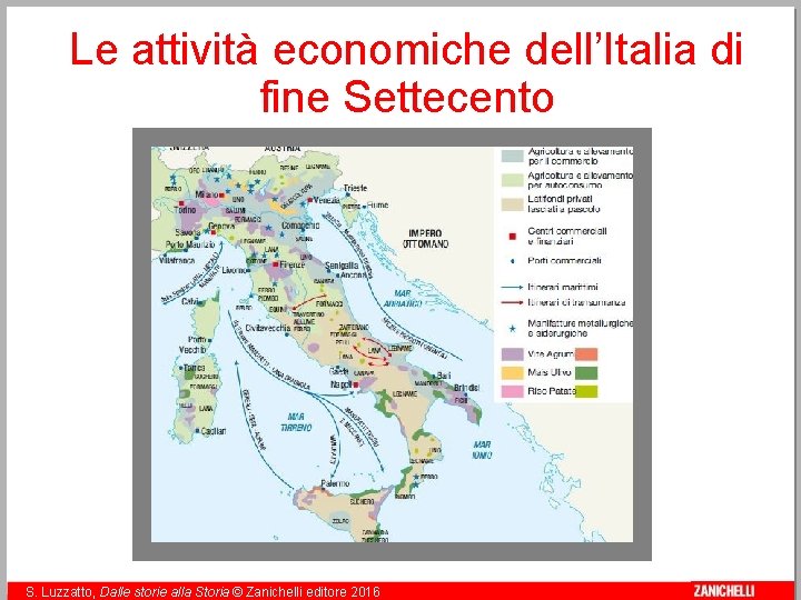 Le attività economiche dell’Italia di fine Settecento 14 S. Luzzatto, Dalle storie alla Storia