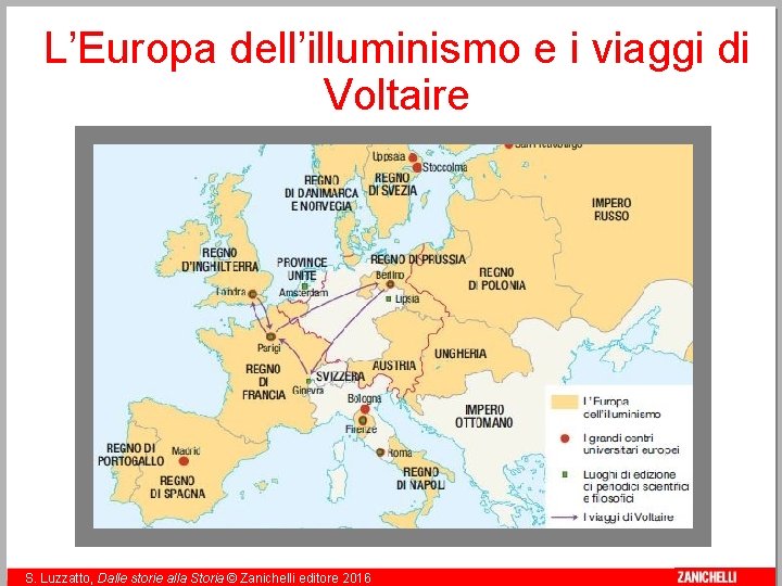 L’Europa dell’illuminismo e i viaggi di Voltaire 6 S. Luzzatto, Dalle storie alla Storia