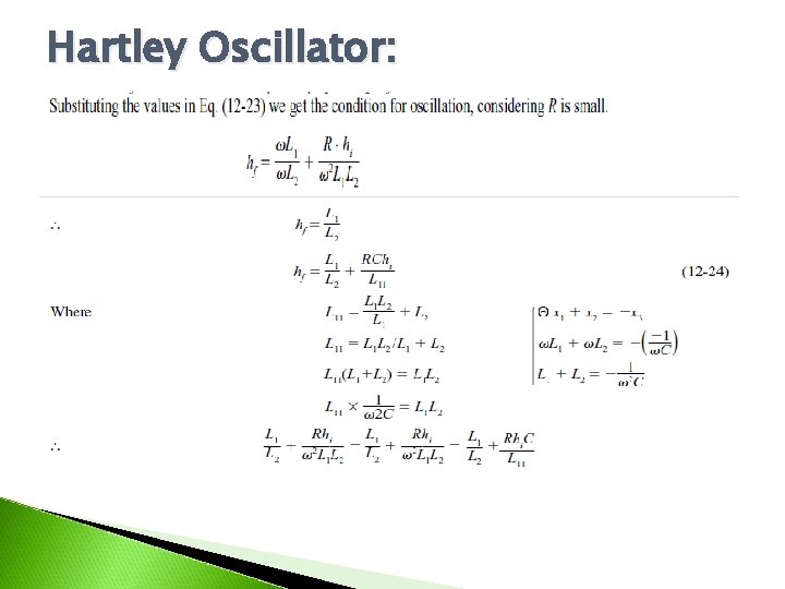 Hartley Oscillator: 