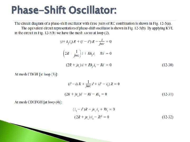 Phase-Shift Oscillator: 