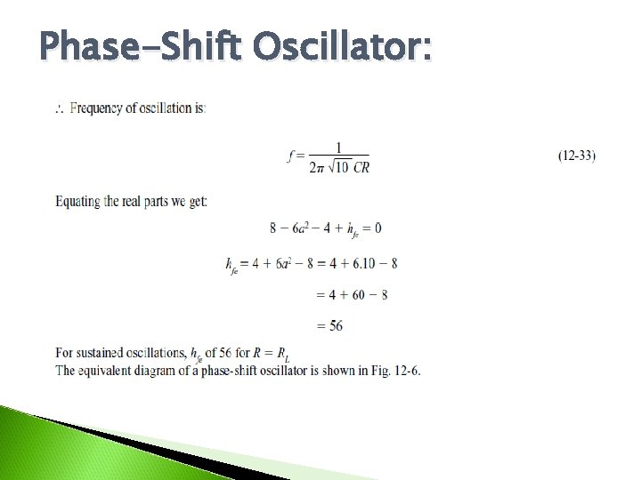 Phase-Shift Oscillator: 