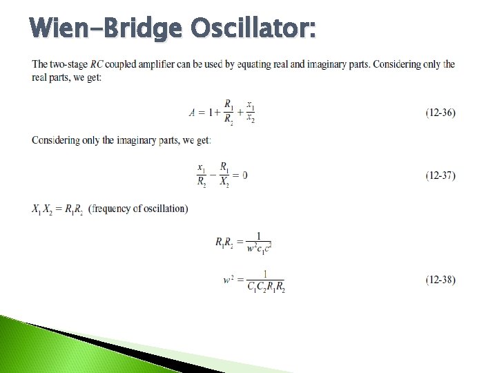 Wien-Bridge Oscillator: 