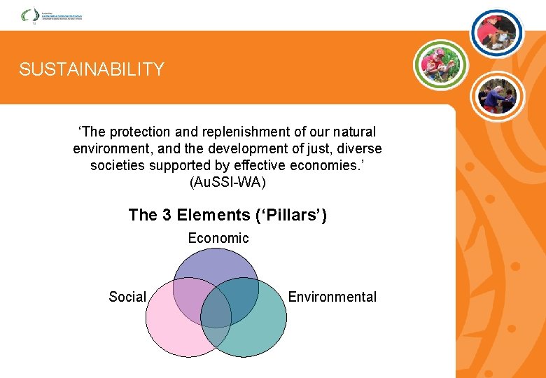 SUSTAINABILITY ‘The protection and replenishment of our natural environment, and the development of just,