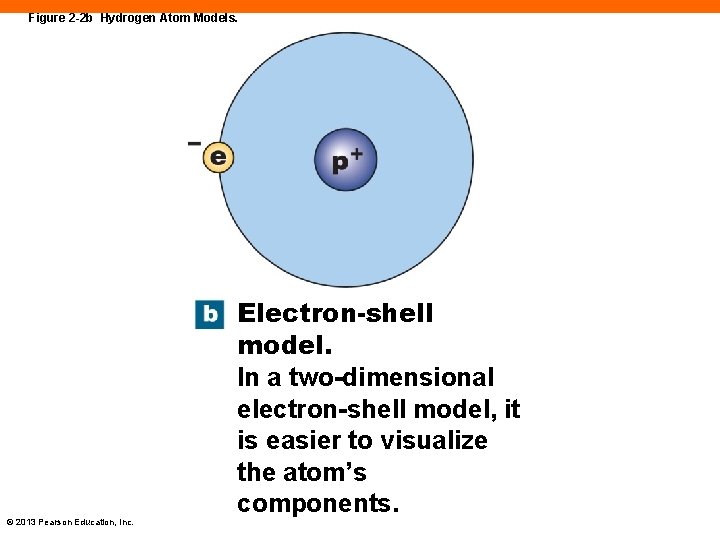 Figure 2 -2 b Hydrogen Atom Models. © 2013 Pearson Education, Inc. Electron-shell model.