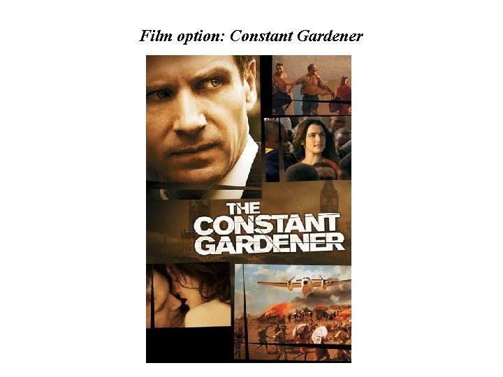 Film option: Constant Gardener 