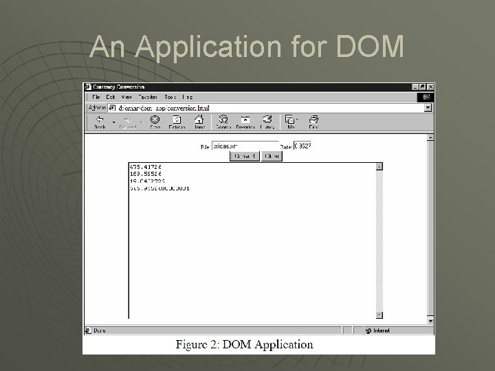 An Application for DOM 