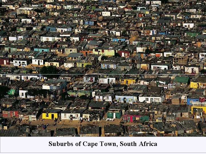 Suburbs of Cape Town, South Africa 