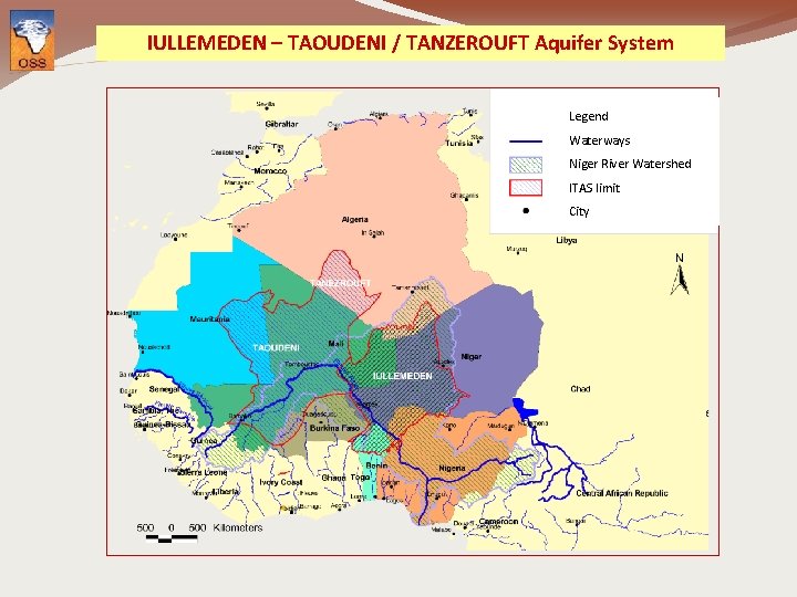 IULLEMEDEN – TAOUDENI / TANZEROUFT Aquifer System Legend Waterways Niger River Watershed ITAS limit