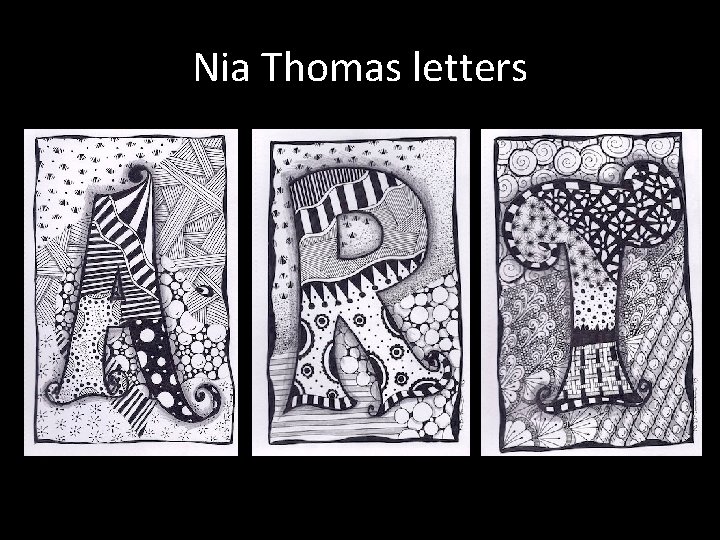 Nia Thomas letters 