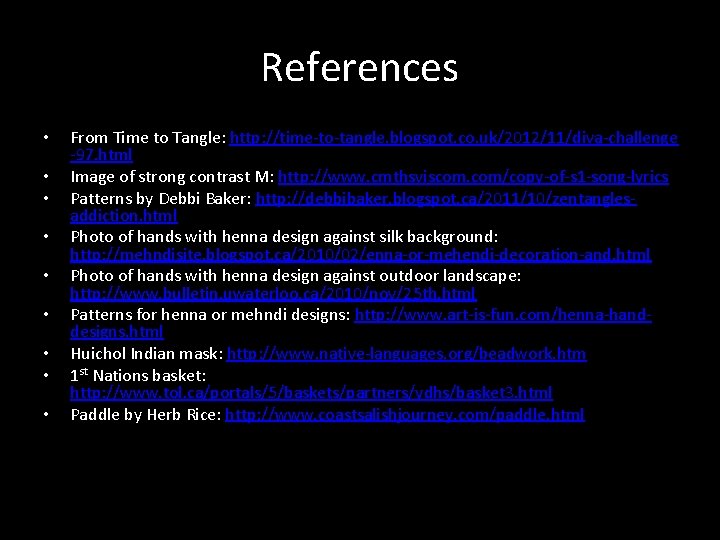 References • • • From Time to Tangle: http: //time-to-tangle. blogspot. co. uk/2012/11/diva-challenge -97.