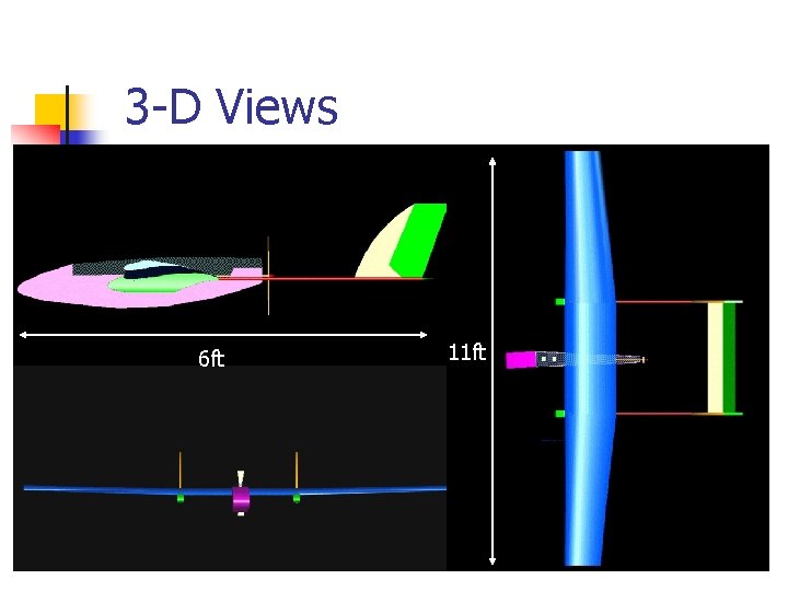 3 -D Views 6 ft 11 ft 
