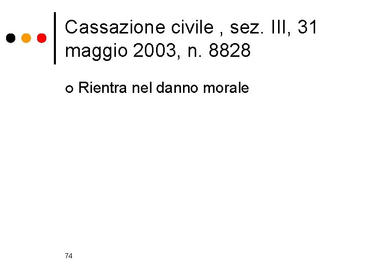 Cassazione civile , sez. III, 31 maggio 2003, n. 8828 ¢ 74 Rientra nel