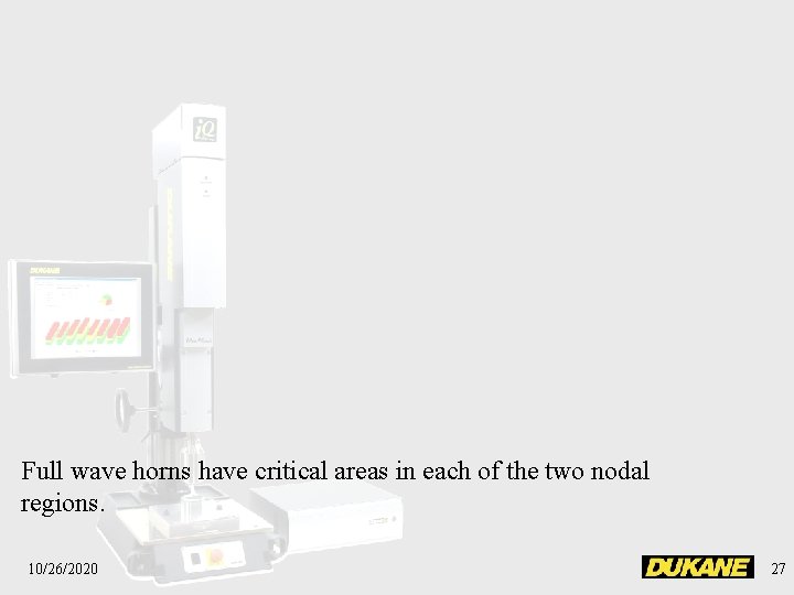 Full wave horns have critical areas in each of the two nodal regions. 10/26/2020