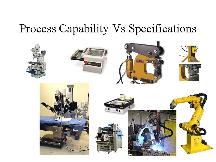 Process Capability Vs Specifications 16 Process Capability Vs Specifications 16