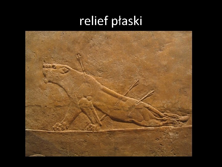 relief płaski 