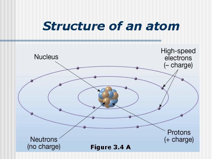 Structure of an atom Figure 3. 4 A 