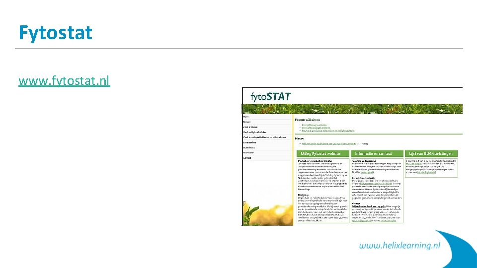 Fytostat www. fytostat. nl 