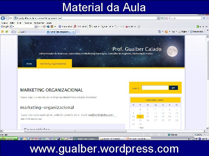 Material da Aula www. gualber. wordpress. com 